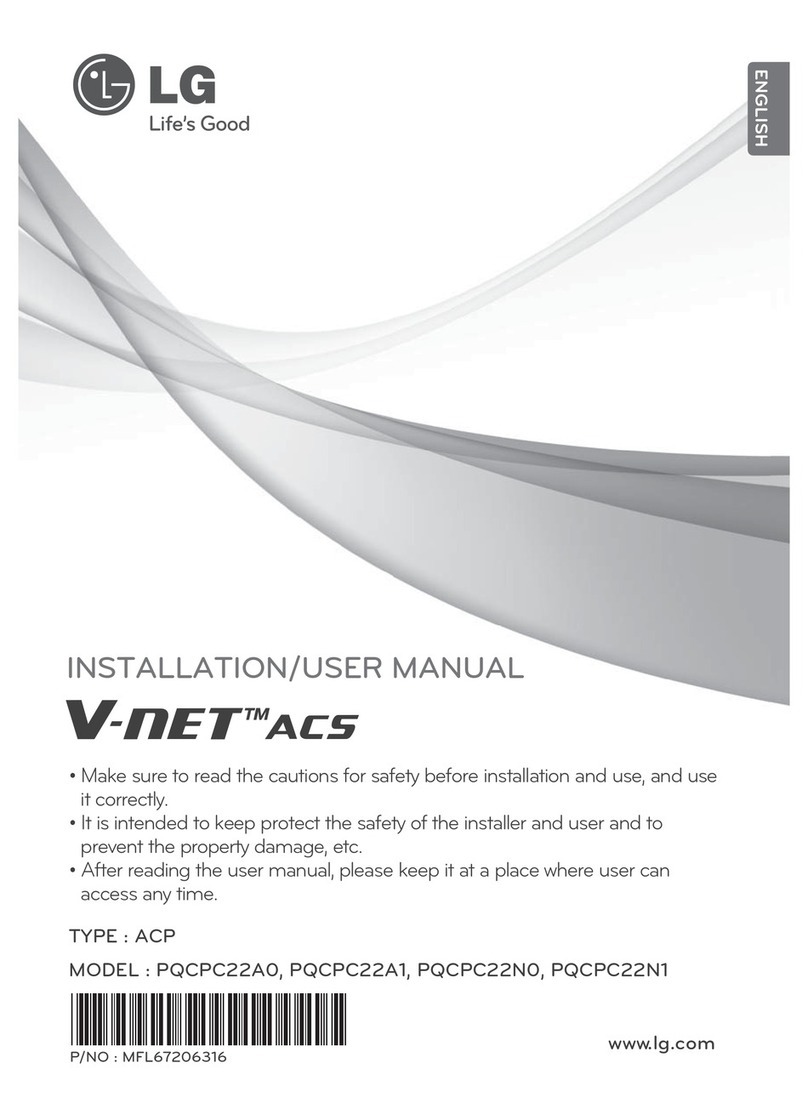 LG V-NET PQCPC22N0 Installation & user manual LG V-NET PQCPC22N0 Installation & user manual