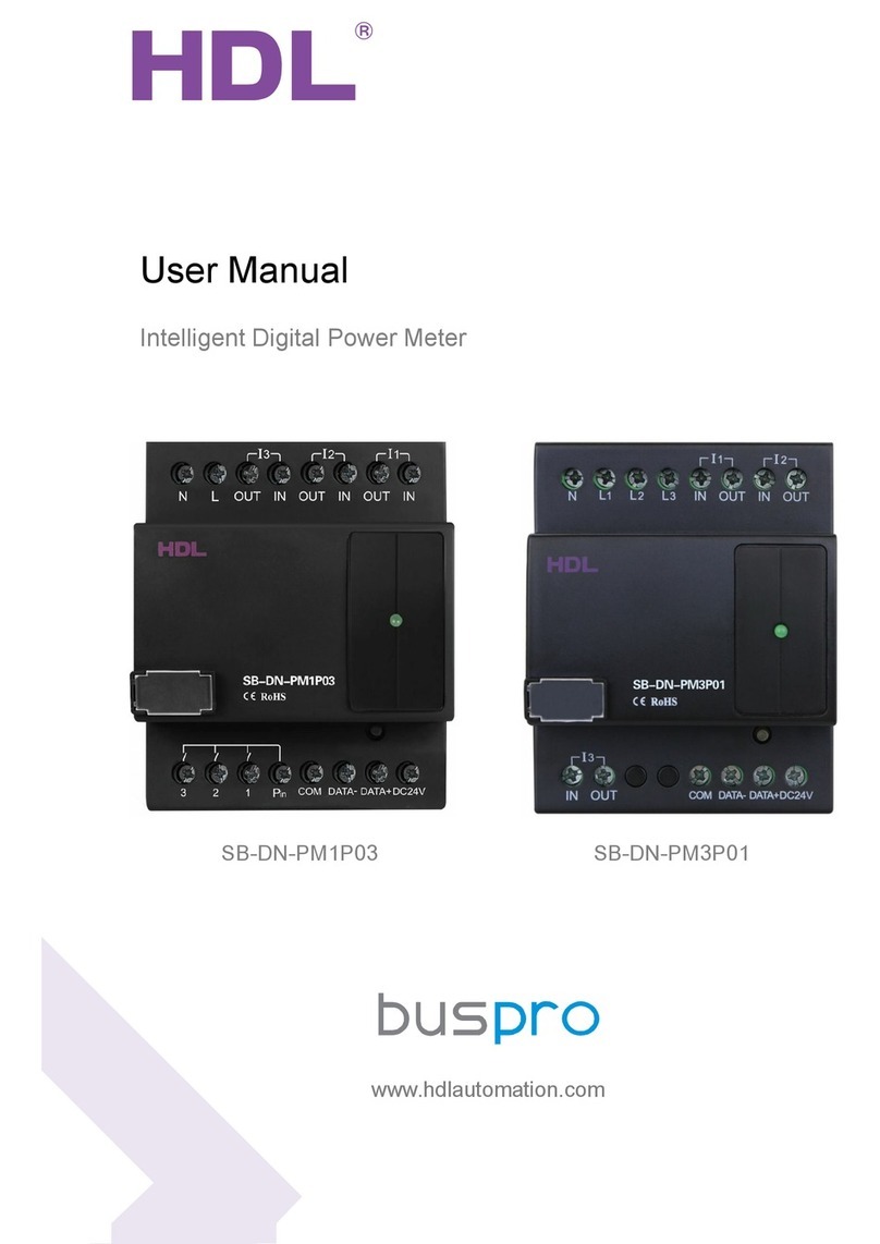 HDL BusPro SB-DN-PM3P01 user manual