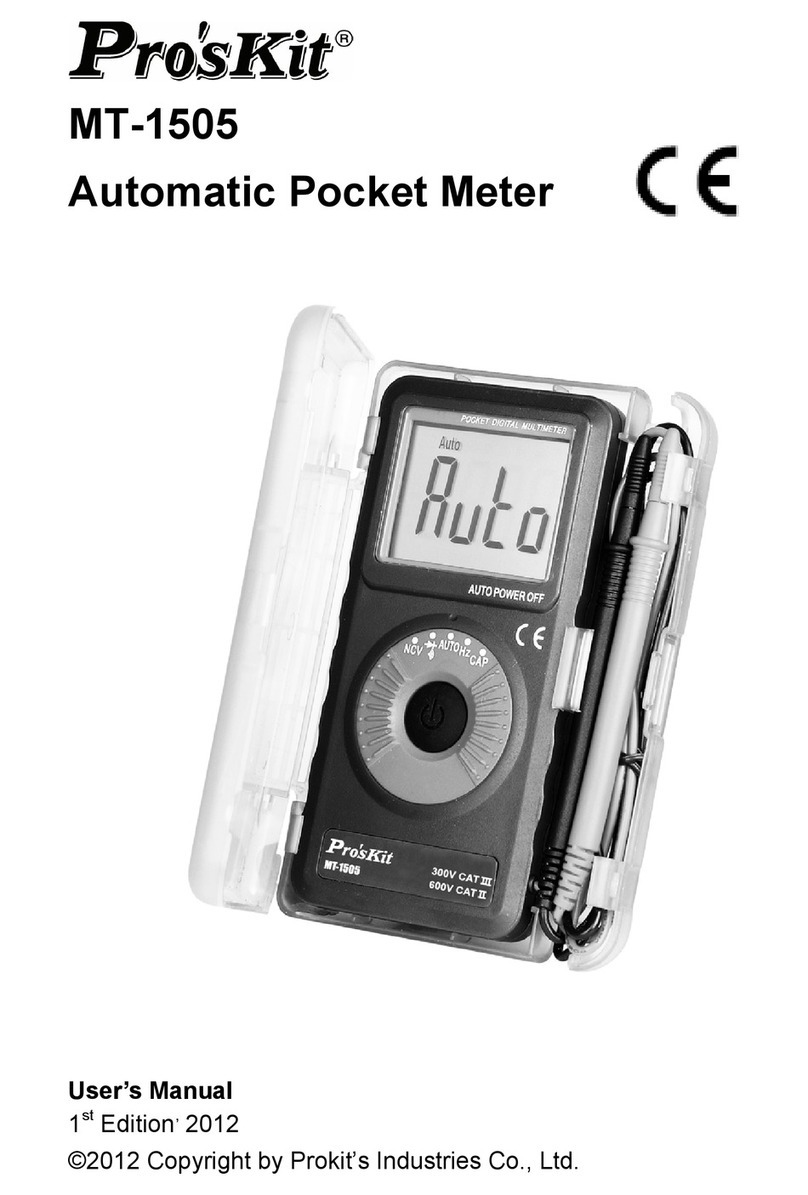 Pro's Kit MT-1505 user manual