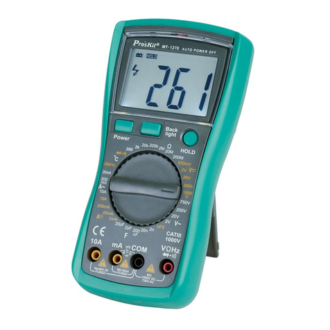 Pro's Kit MT-1270 user manual