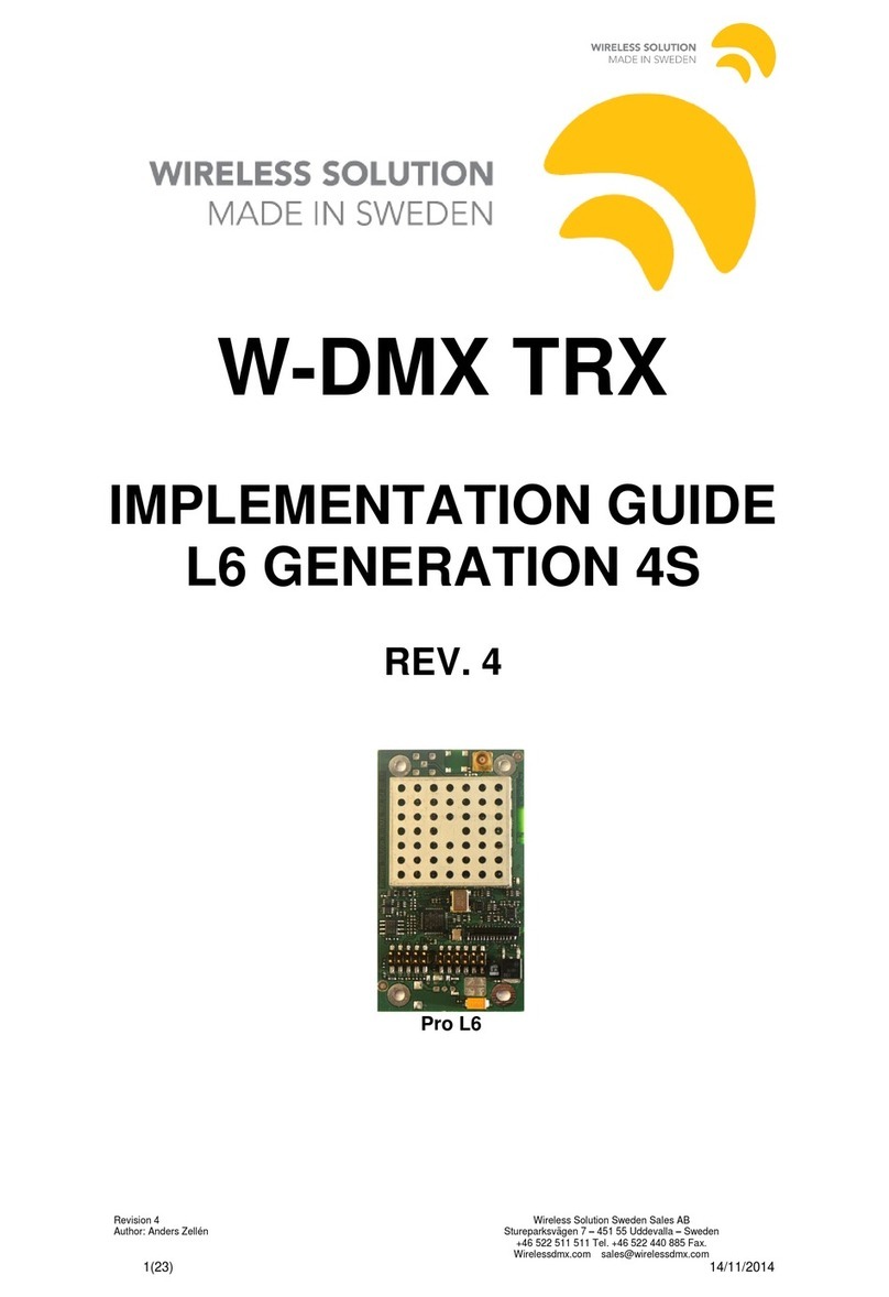 Wireless Solution W-DMX TRX Implementation guide