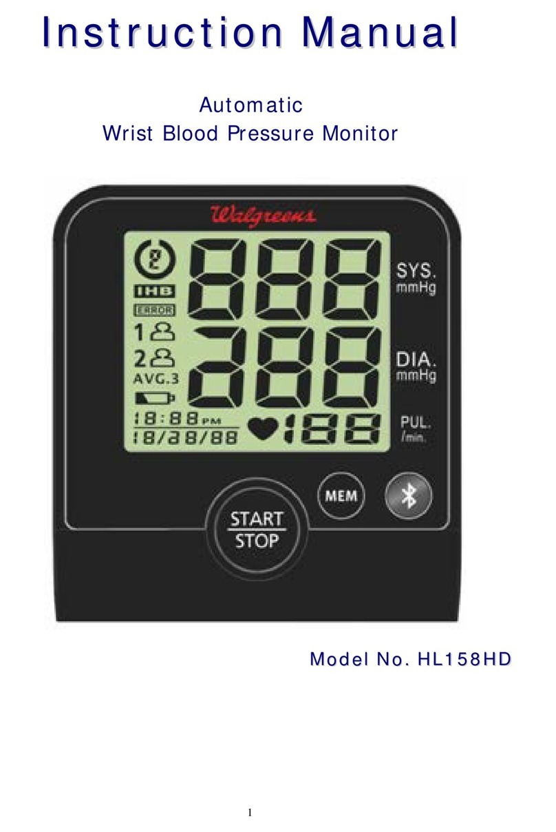 Walgreens HL158HD User manual