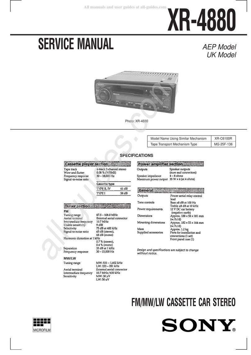 Sony XR-4880 Service manual