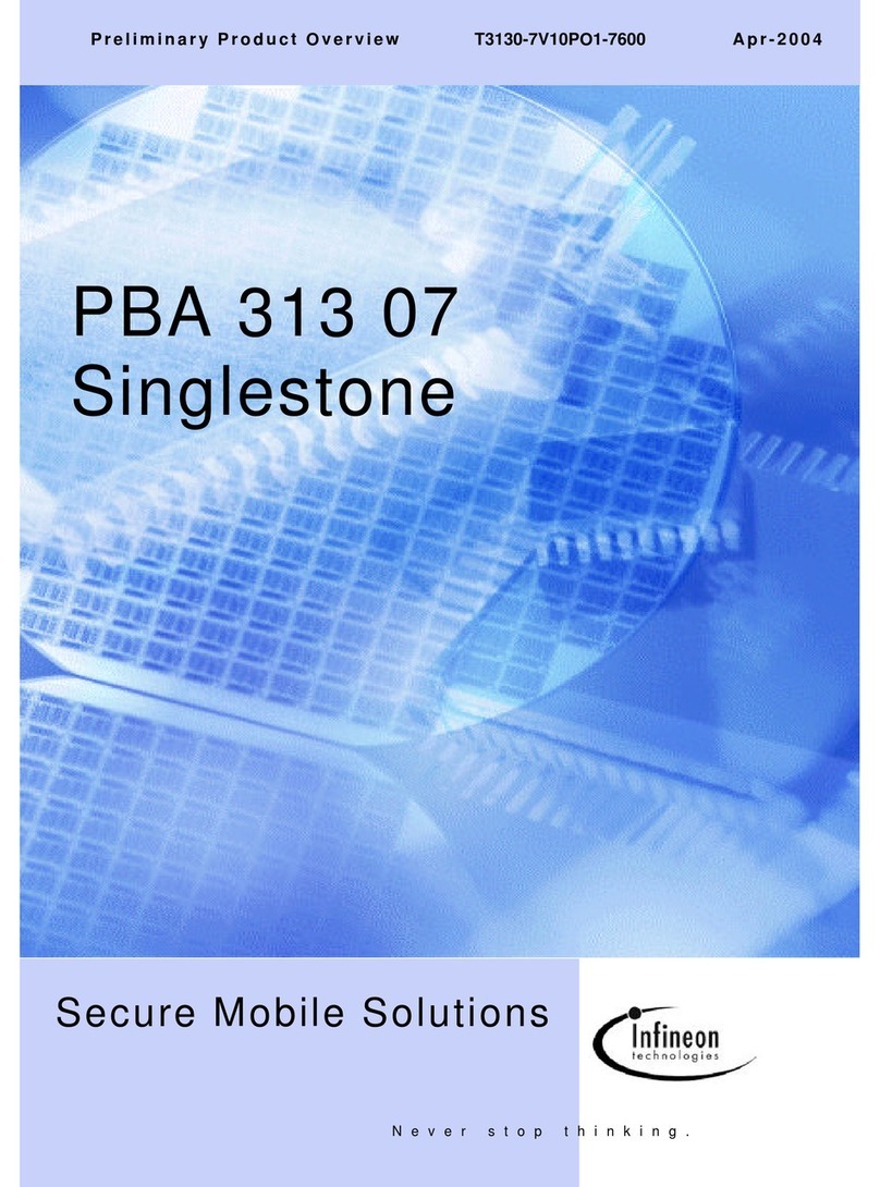 Infineon PBA 313 07 manual