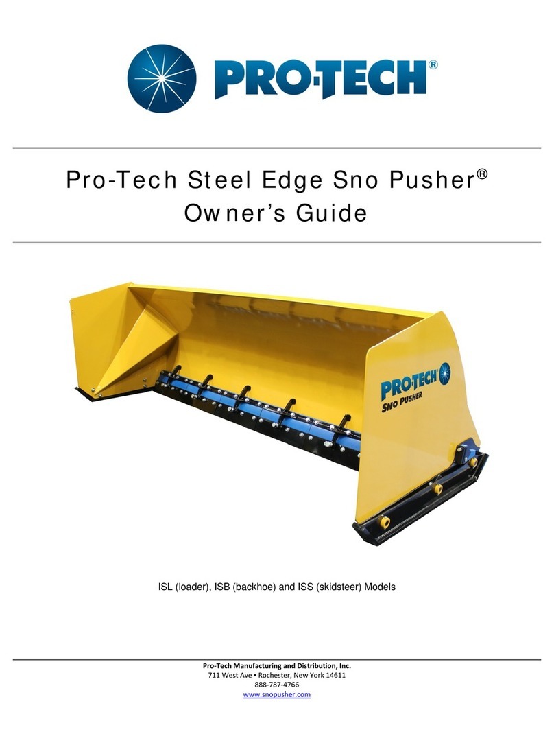 protech Steel Edge Sno Pusher ISL User manual