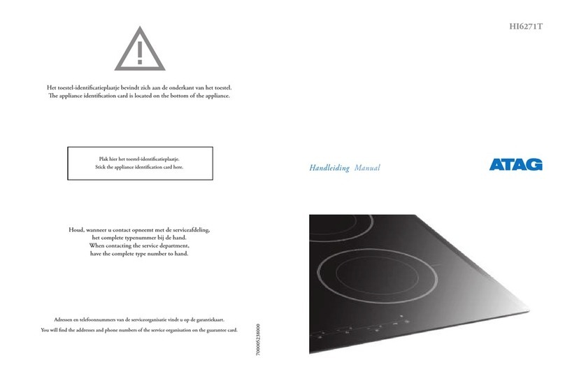Atag HI6271T User manual
