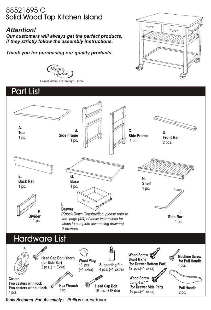 Home Styles 88521695 C Assembly instructions