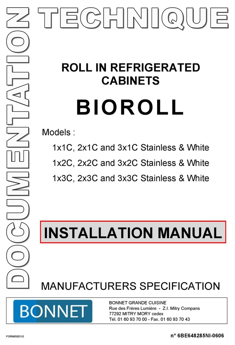 Bonnet S200B11 installation manual