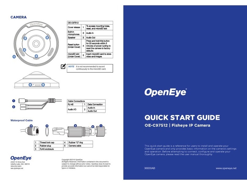 OpenEye OE-C97512 User manual
