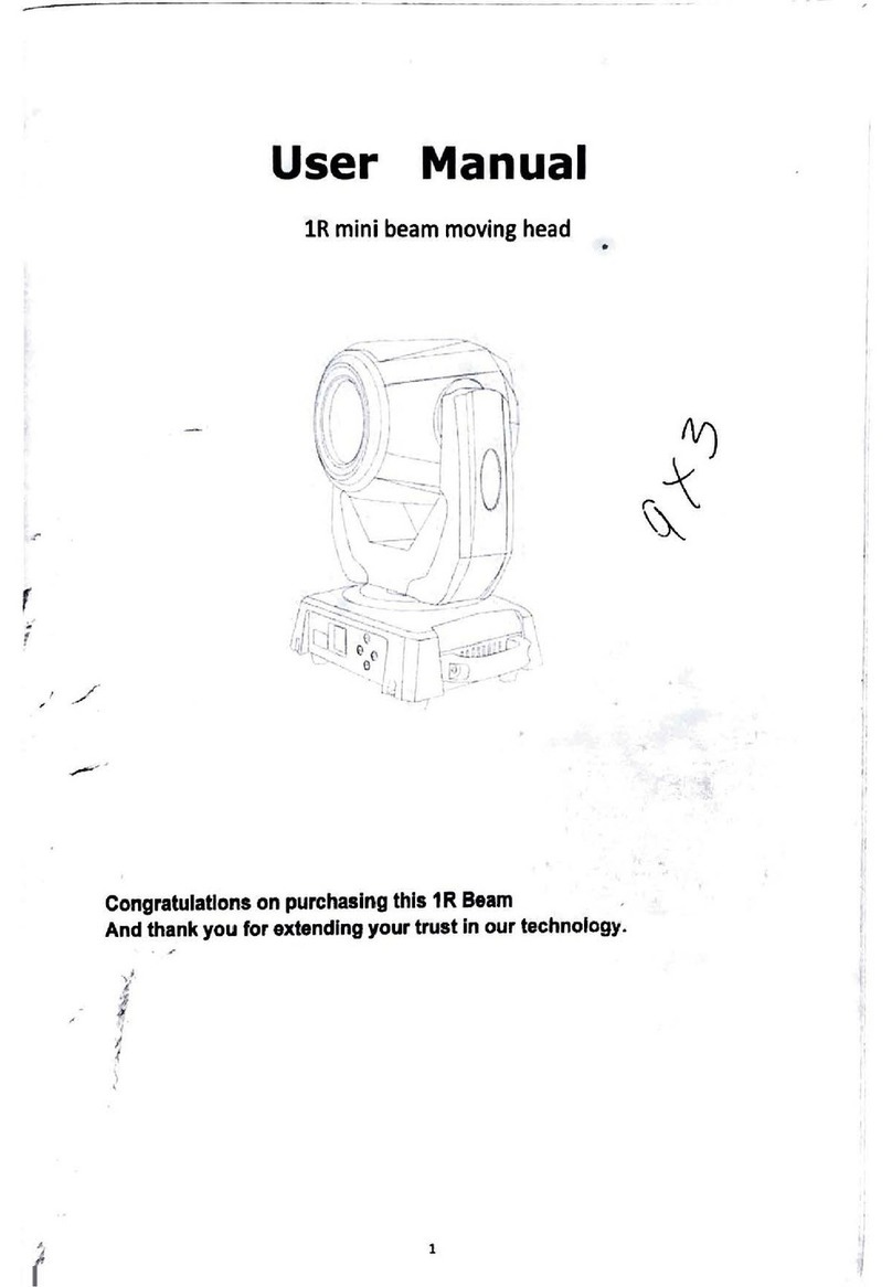 SL PROLIGHTING SL-1R100 user manual