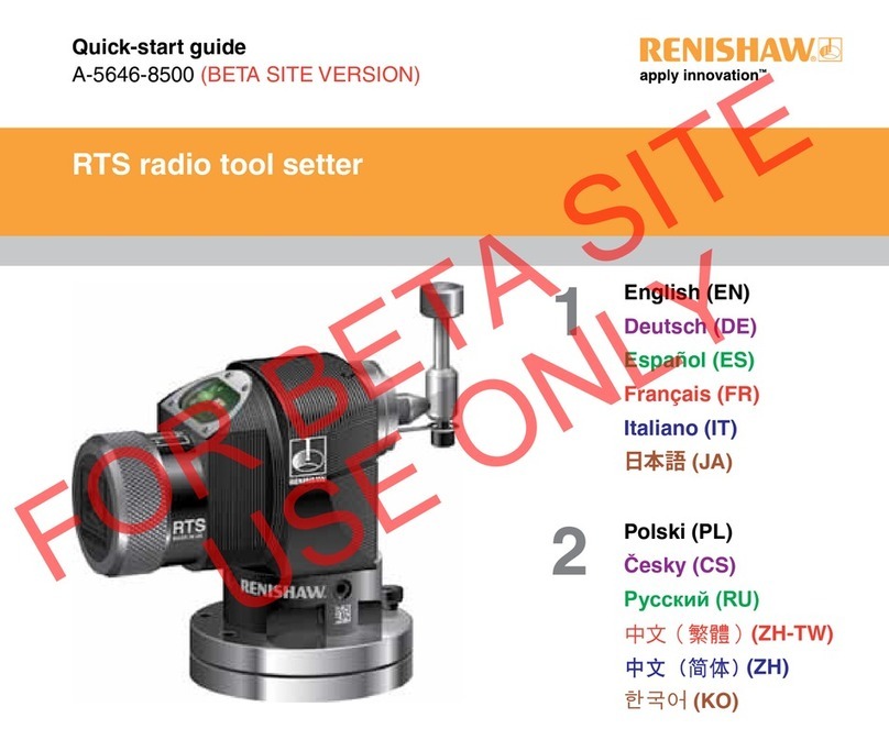 Renishaw RTS User manual