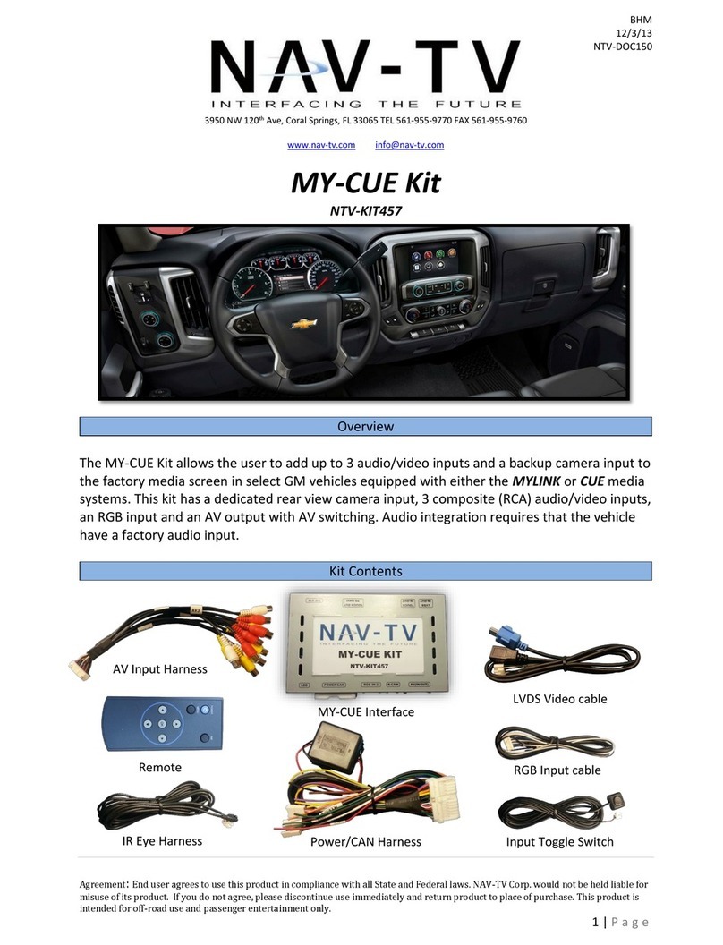 Nav TV MY-CUE User manual