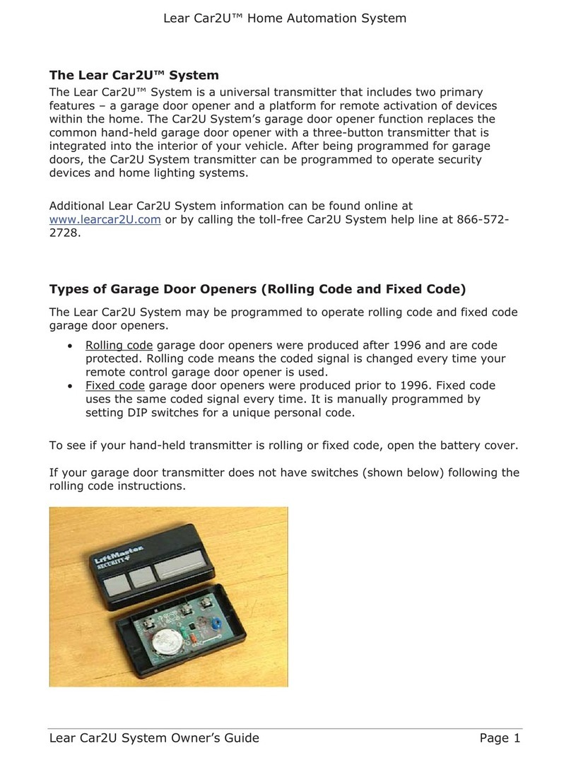Lear Car2U owner's guide