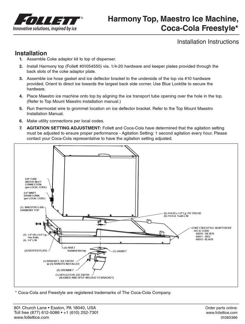 Follett Maestro installation instructions