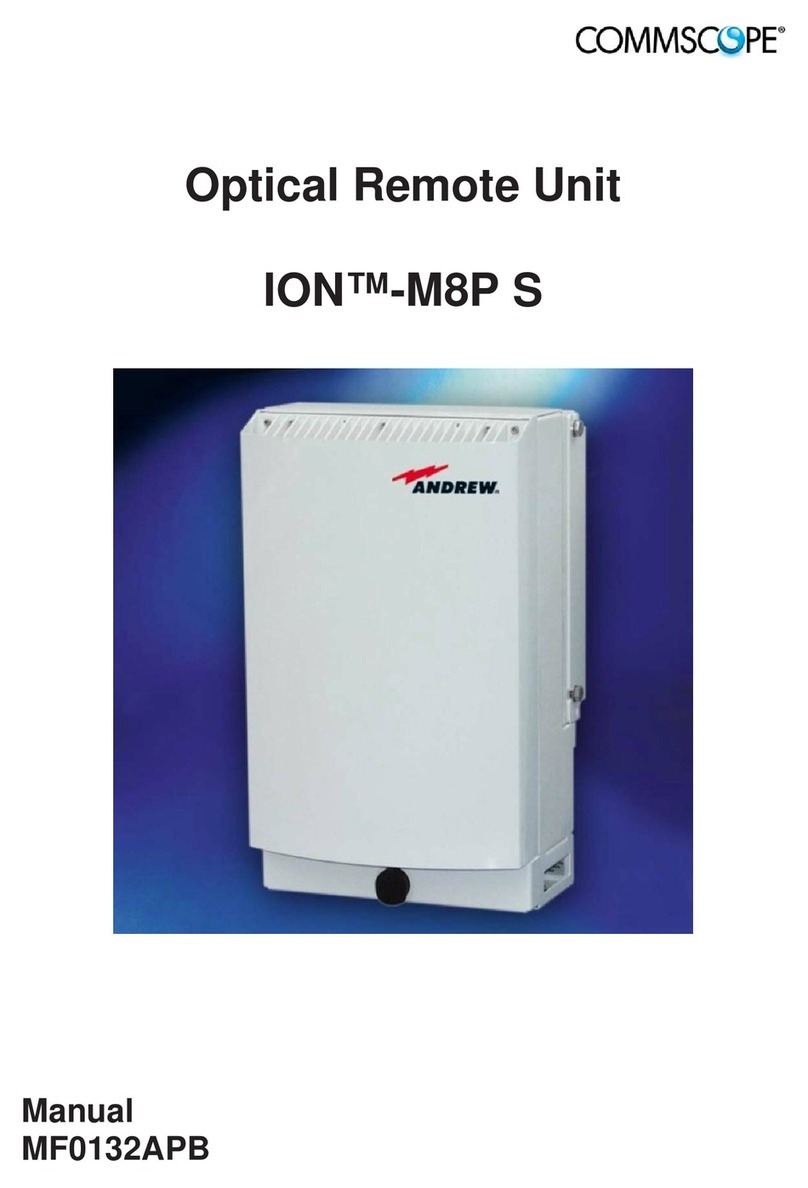 CommScope ION-M8P S User manual CommScope ION-M8P S User manual