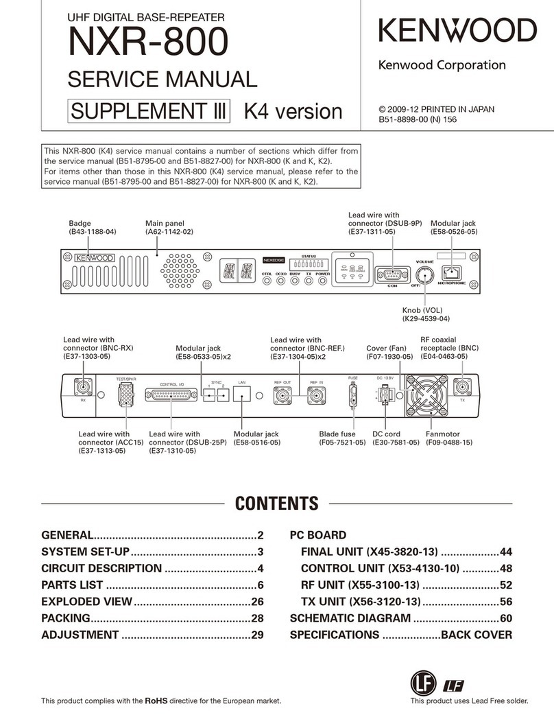 Kenwood NEXEDGE NXR-800 User manual