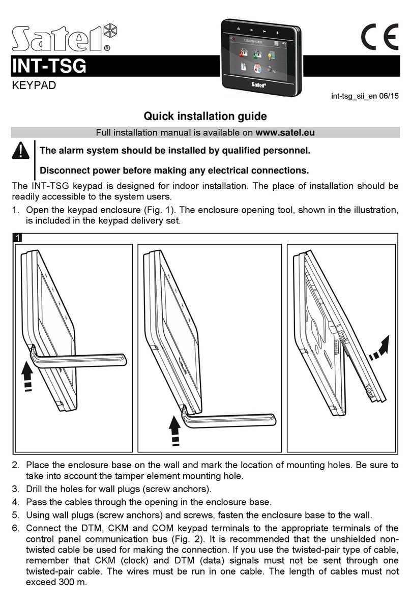 Satel INT-TSG User manual