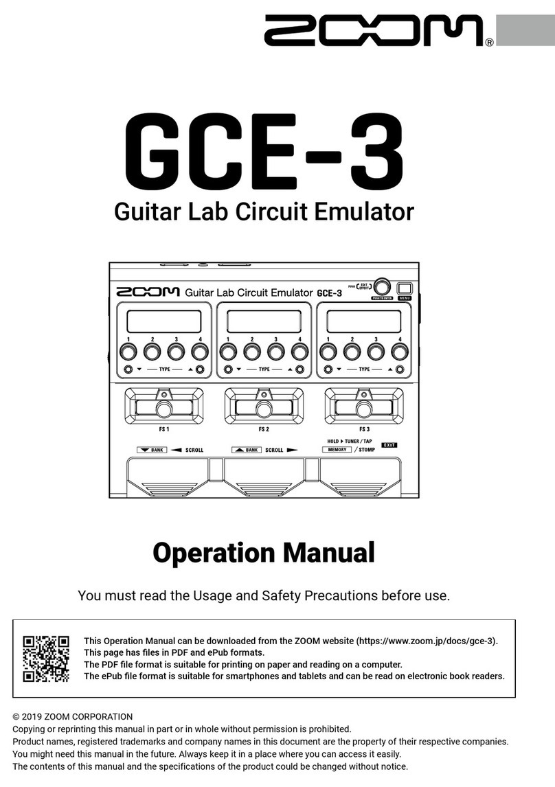 Zoom GCE-3 User manual
