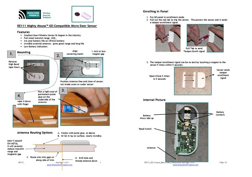 Resolution Products Mighty Mouse RE111 instructions Resolution Products Mighty Mouse RE111 instructions