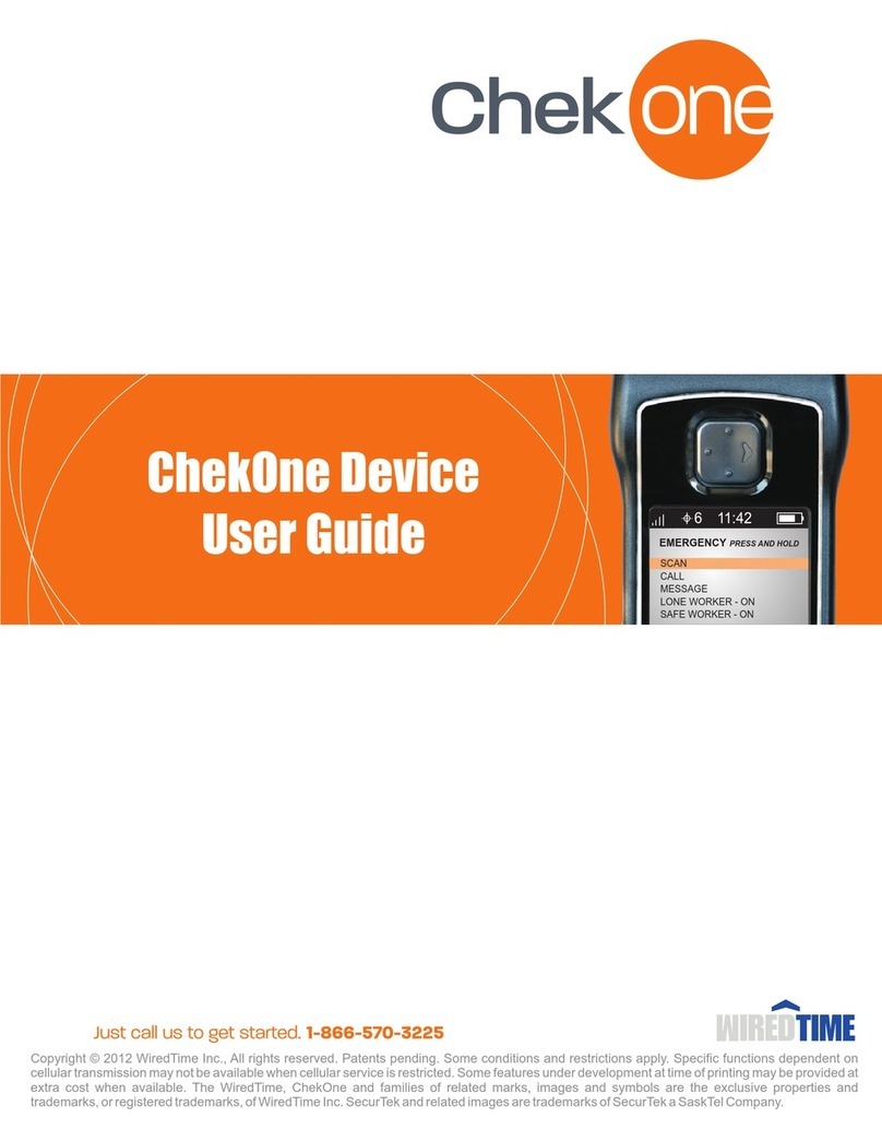 WiredTime ChekOne user guide