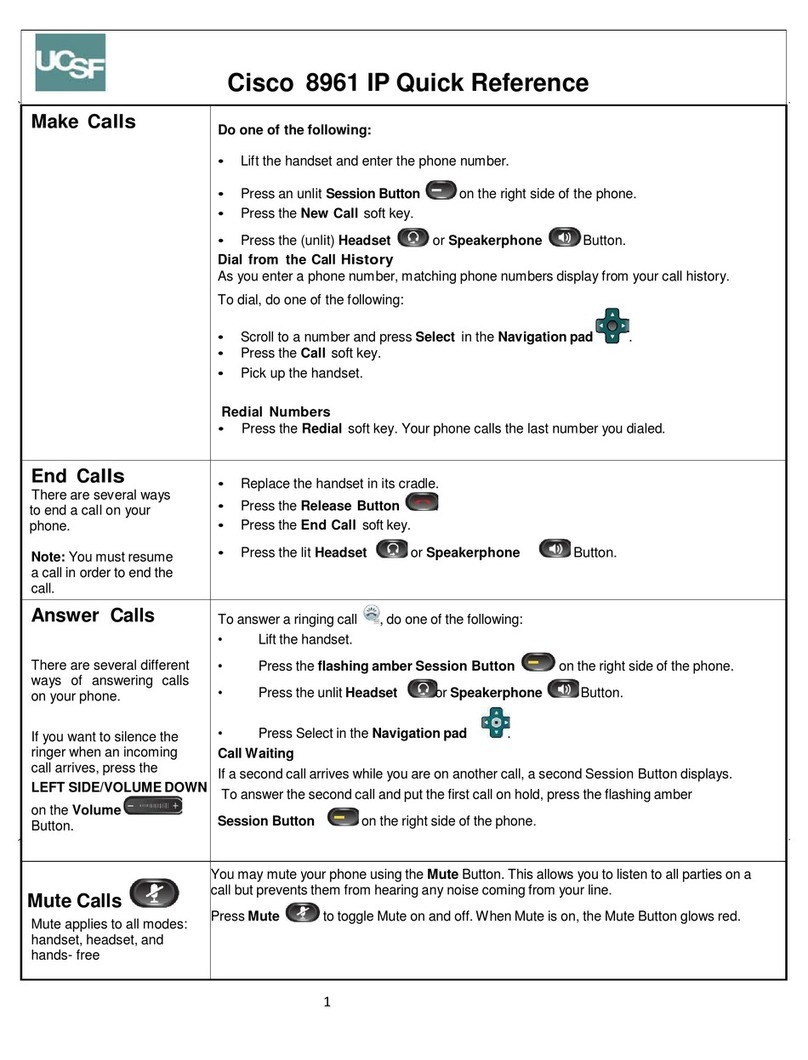 Cisco Unified 8961 User manual