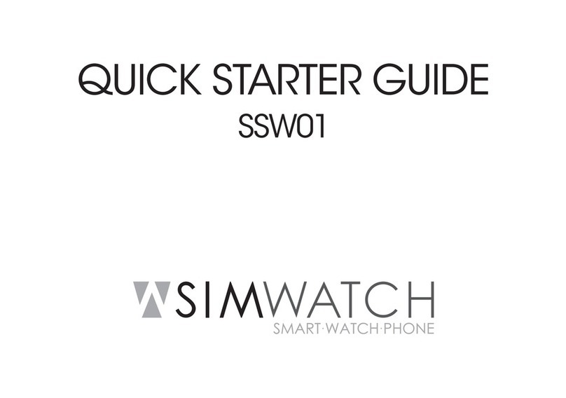 SIMWATCH SSW01 Operator's manual