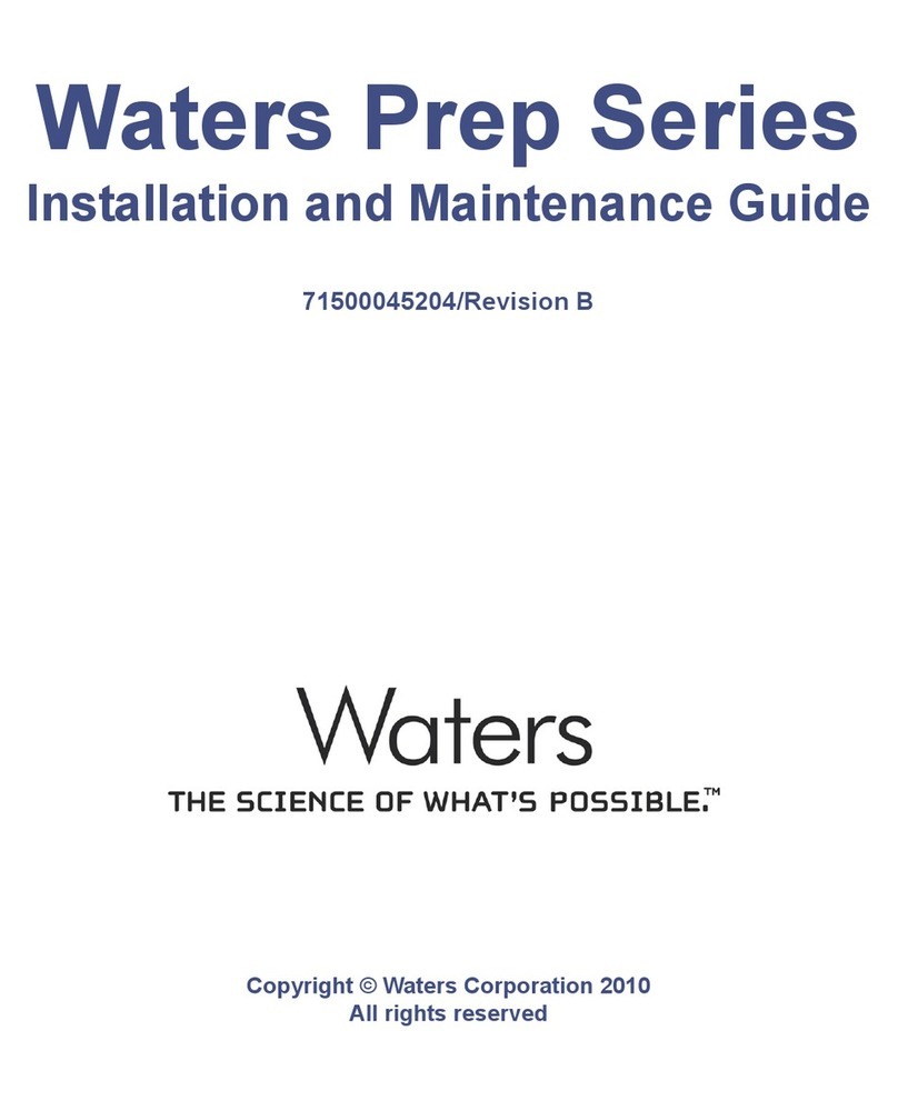 Waters Prep Series Installation and maintenance guide