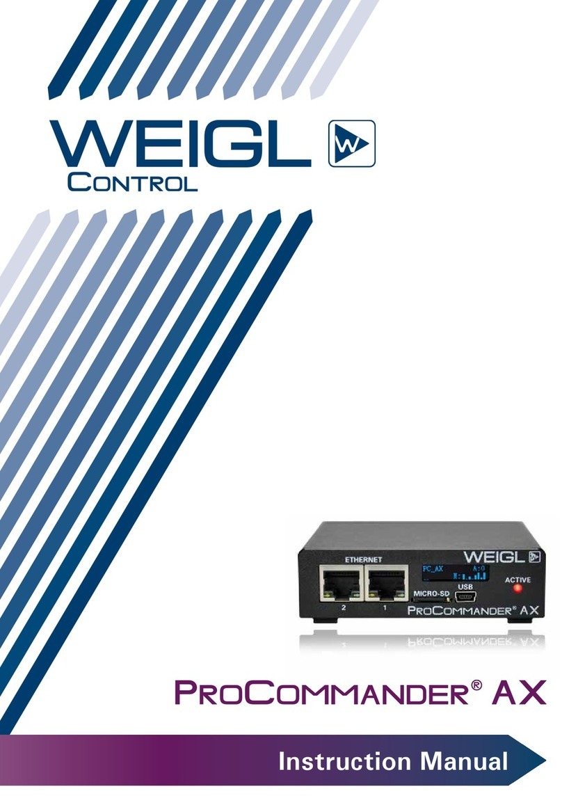 WEIGL ProCommander AX instruction manual