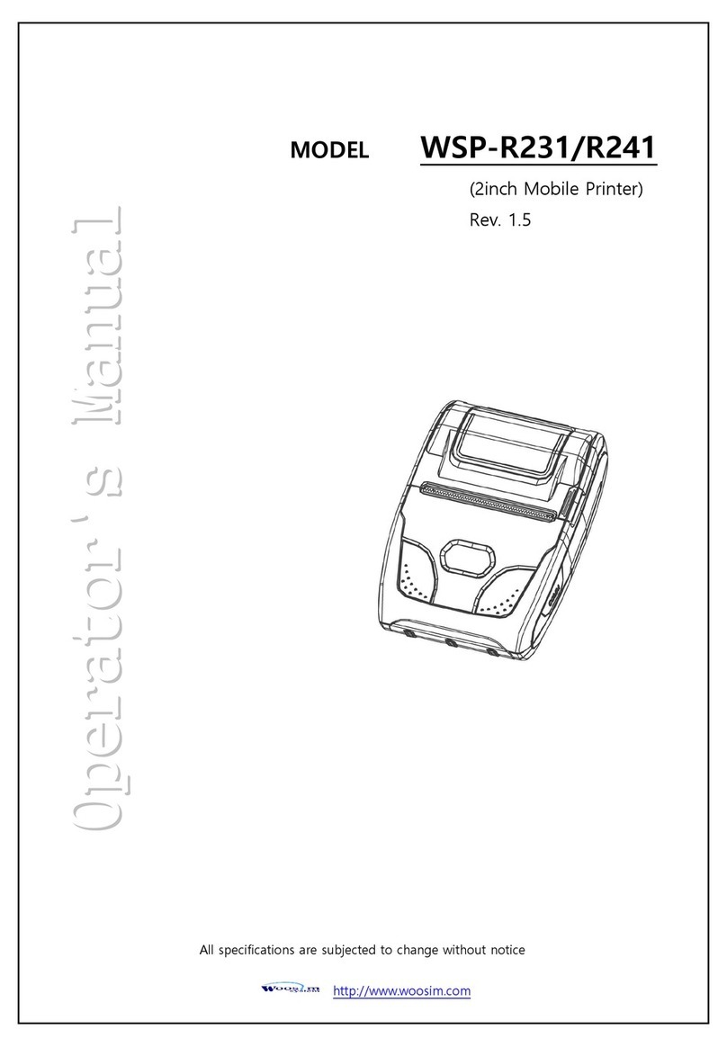 Woosim Systems WSP-R231 User manual