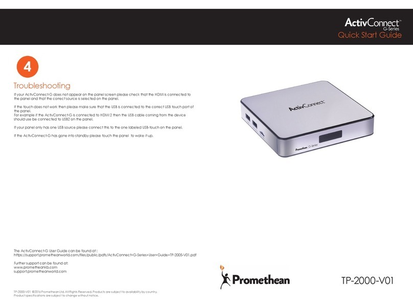 promethean ActivConnect G Series quick start guide