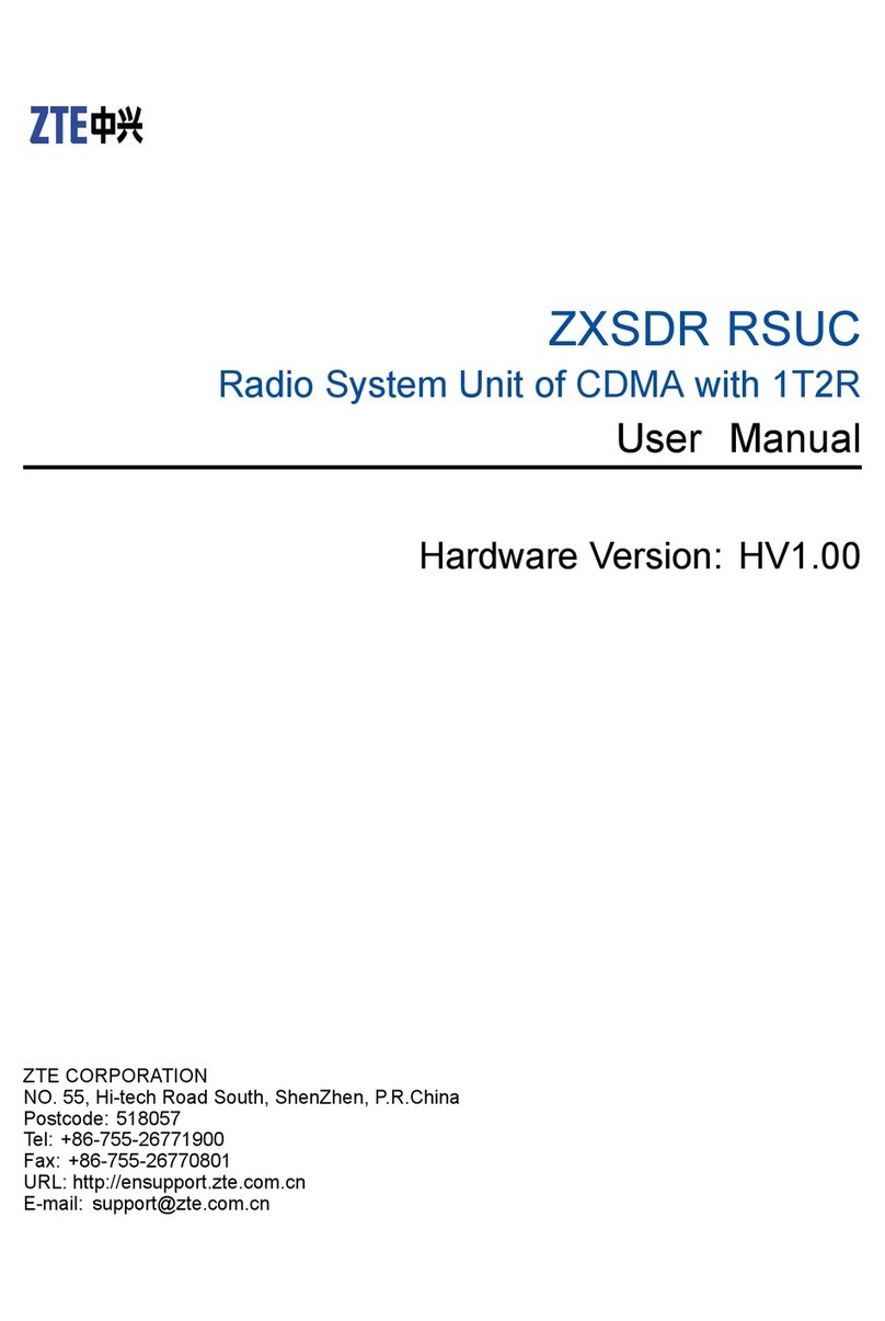 Zte ZXSDR RSUC user manual