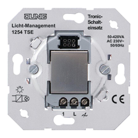 Jung 1254 TSE User manual Jung 1254 TSE User manual