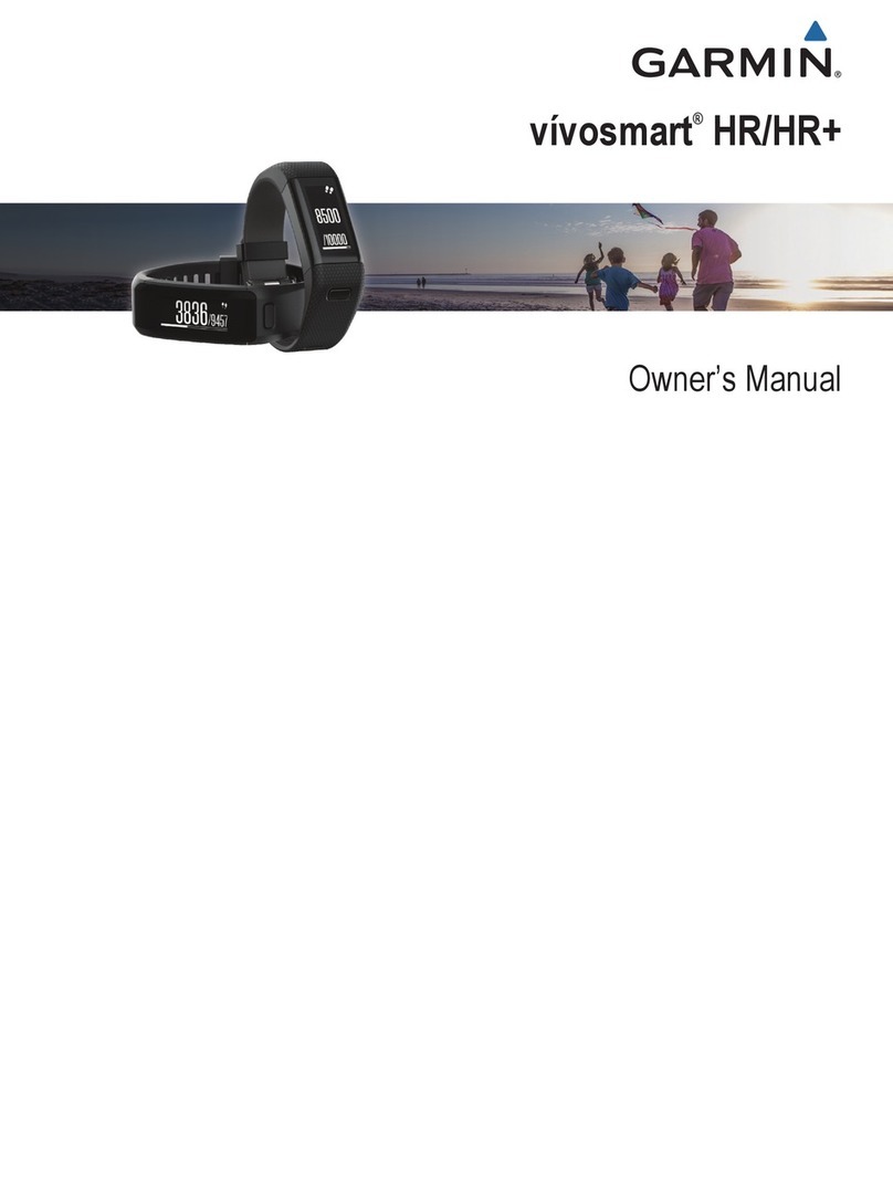 Garmin vivosmart HR/HR+ owner's manual
