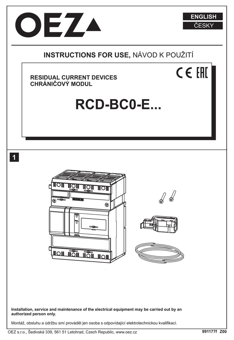 OEZ RCD-BC0-E series User manual