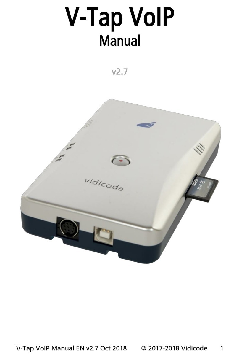 Vidicode V-Tap VoIP User manual