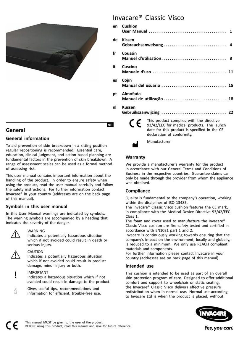 Invacare Classic Visco user manual