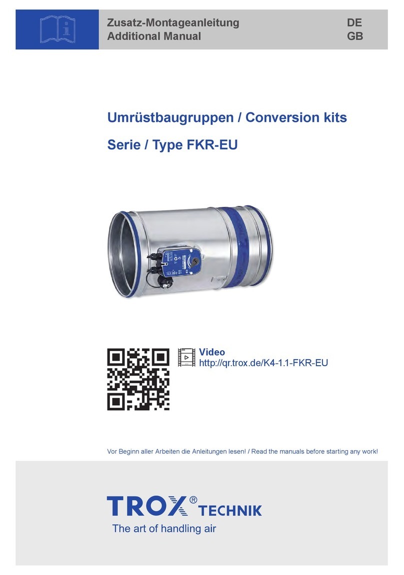 Trox Technik FKR-EU Series Additional manual Trox Technik FKR-EU Series Additional manual