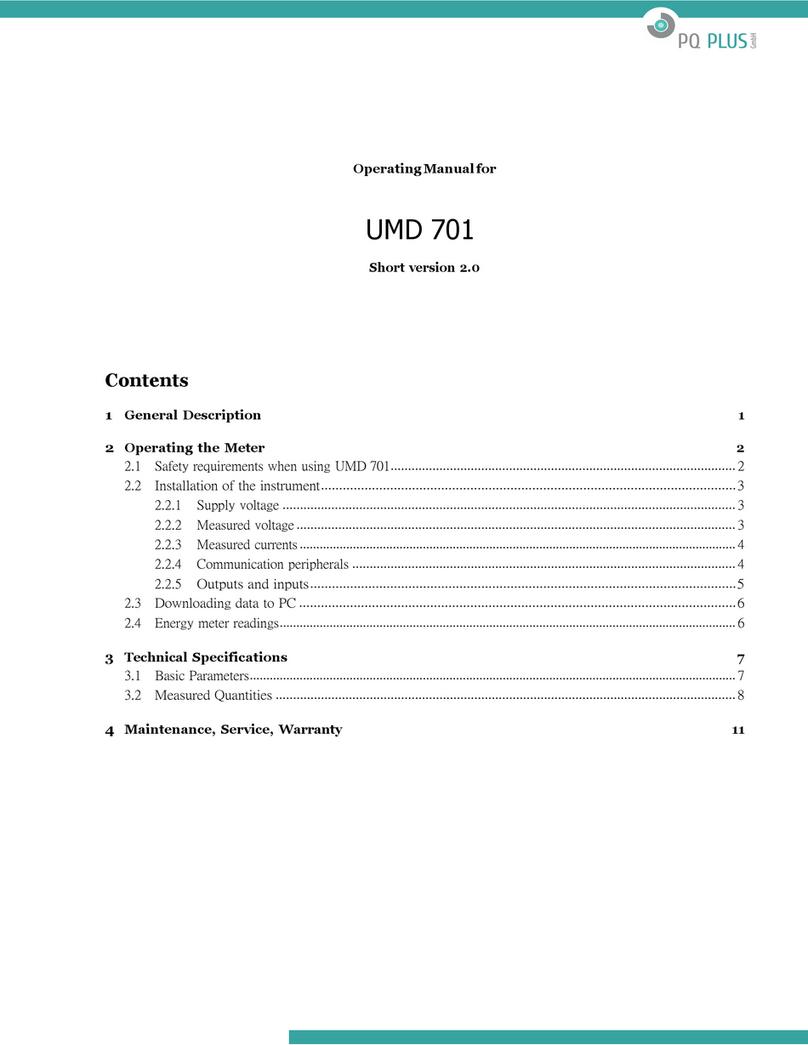 PQ Plus UMD 701 operating manual