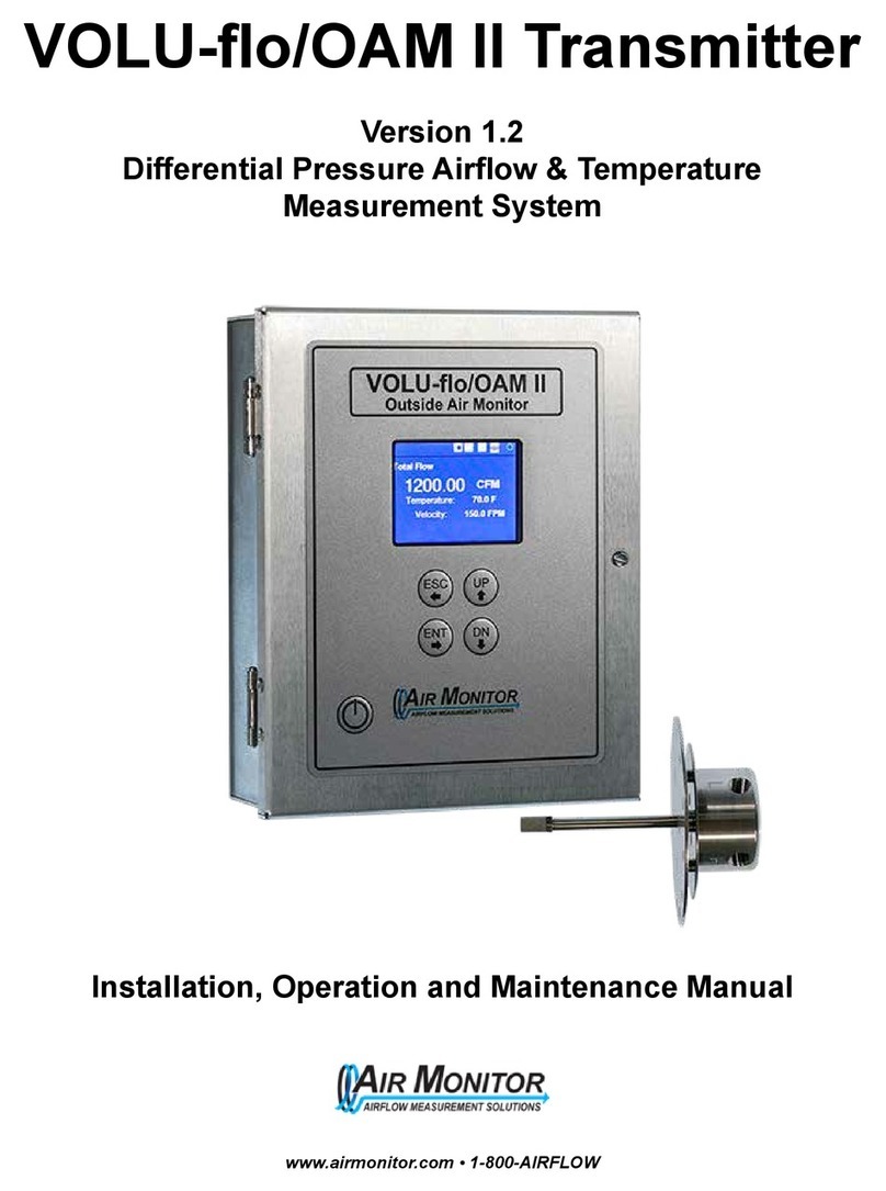 Air Monitor VOLU-flo/OAM II User manual
