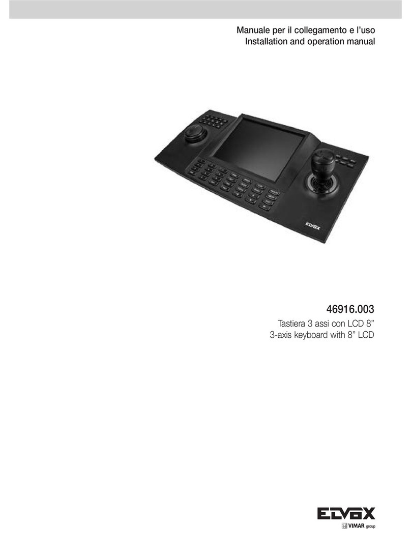 Elvox 46916.003 Installation and operation manual
