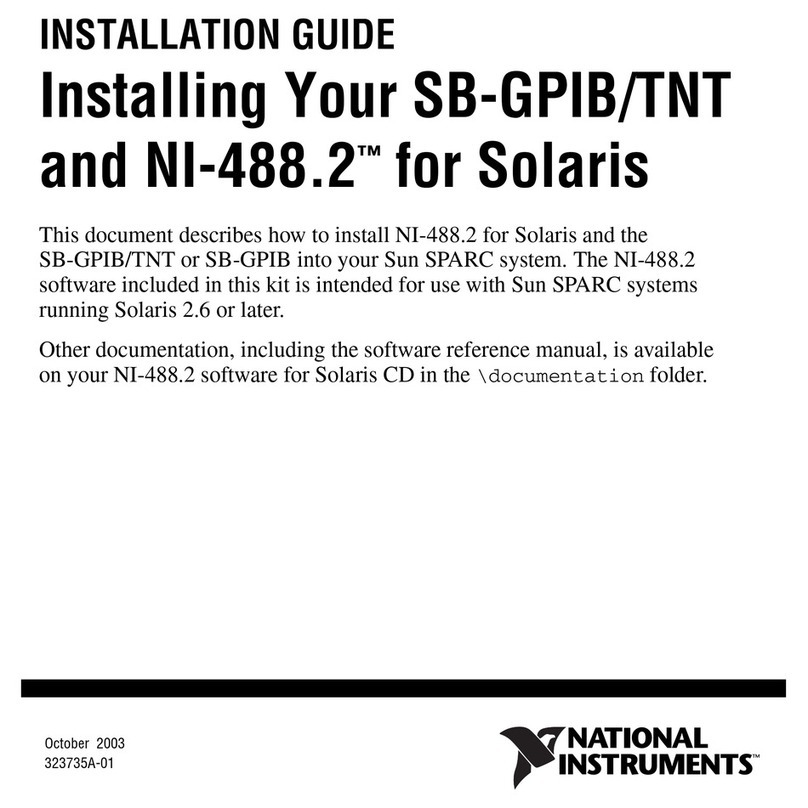 National Instruments NI-488.2 User manual National Instruments NI-488.2 User manual