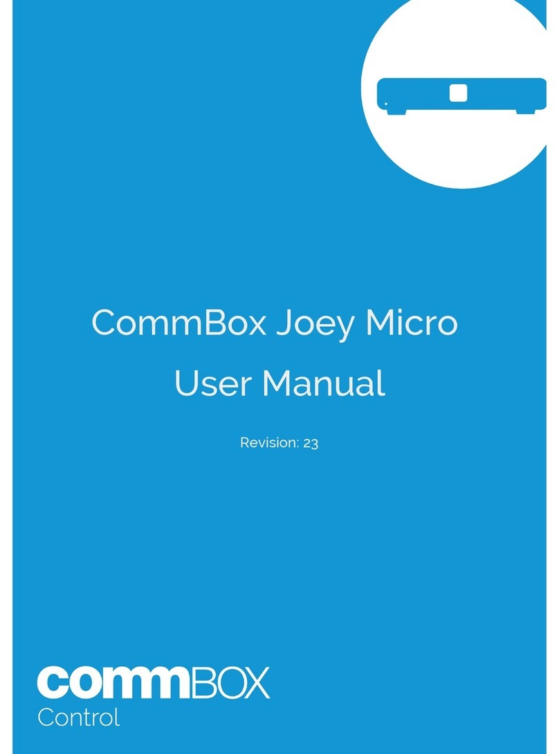 Comm Box Joey Micro User manual