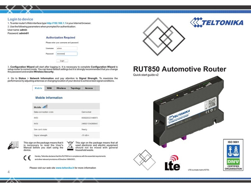 Teltonika RUT850 quick start guide