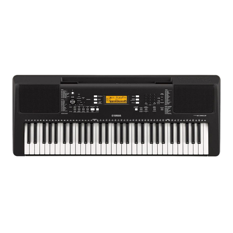 Yamaha PSR E363 User manual