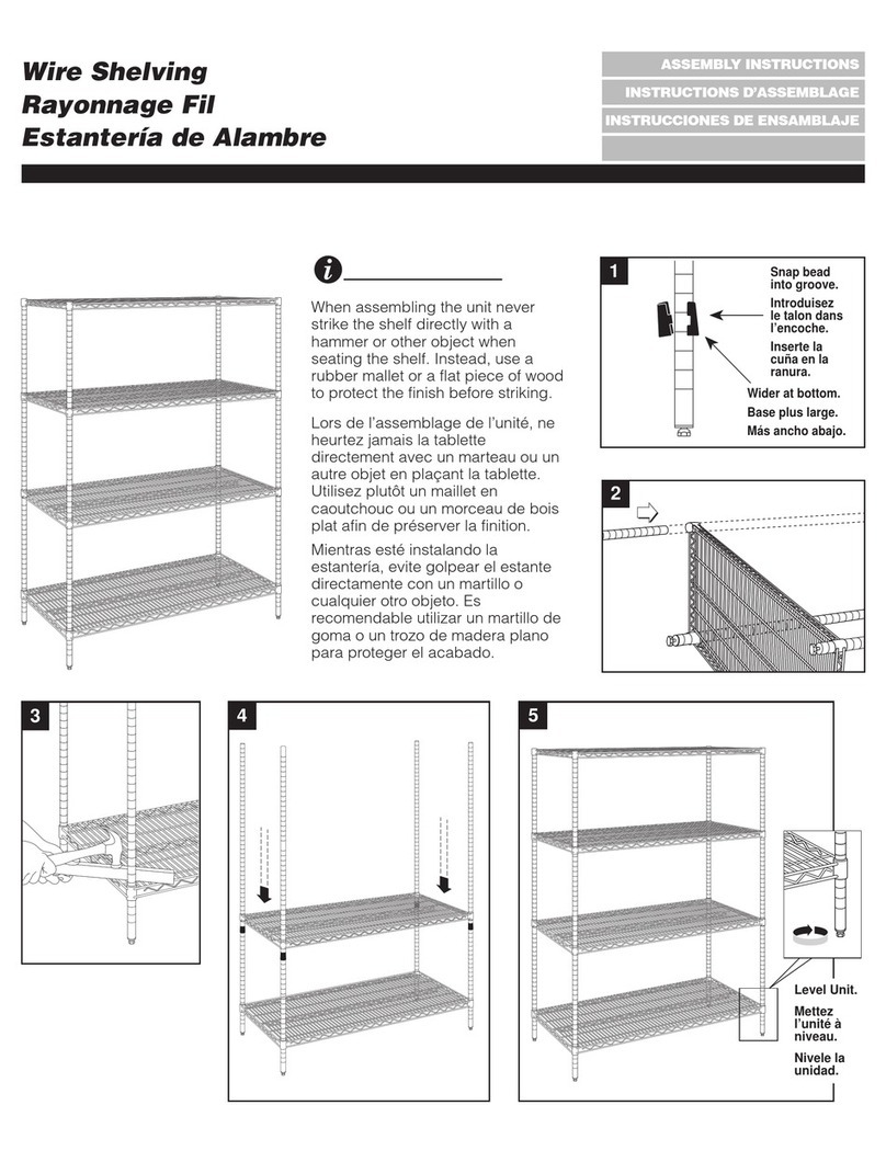 Metro DataVac Wire Shelving Assembly instructions Metro DataVac Wire Shelving Assembly instructions