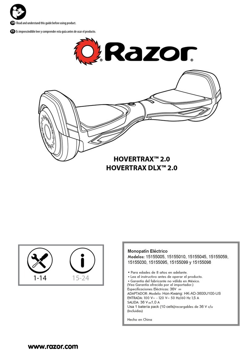 Razor HOVERTRAX 2.0 manual