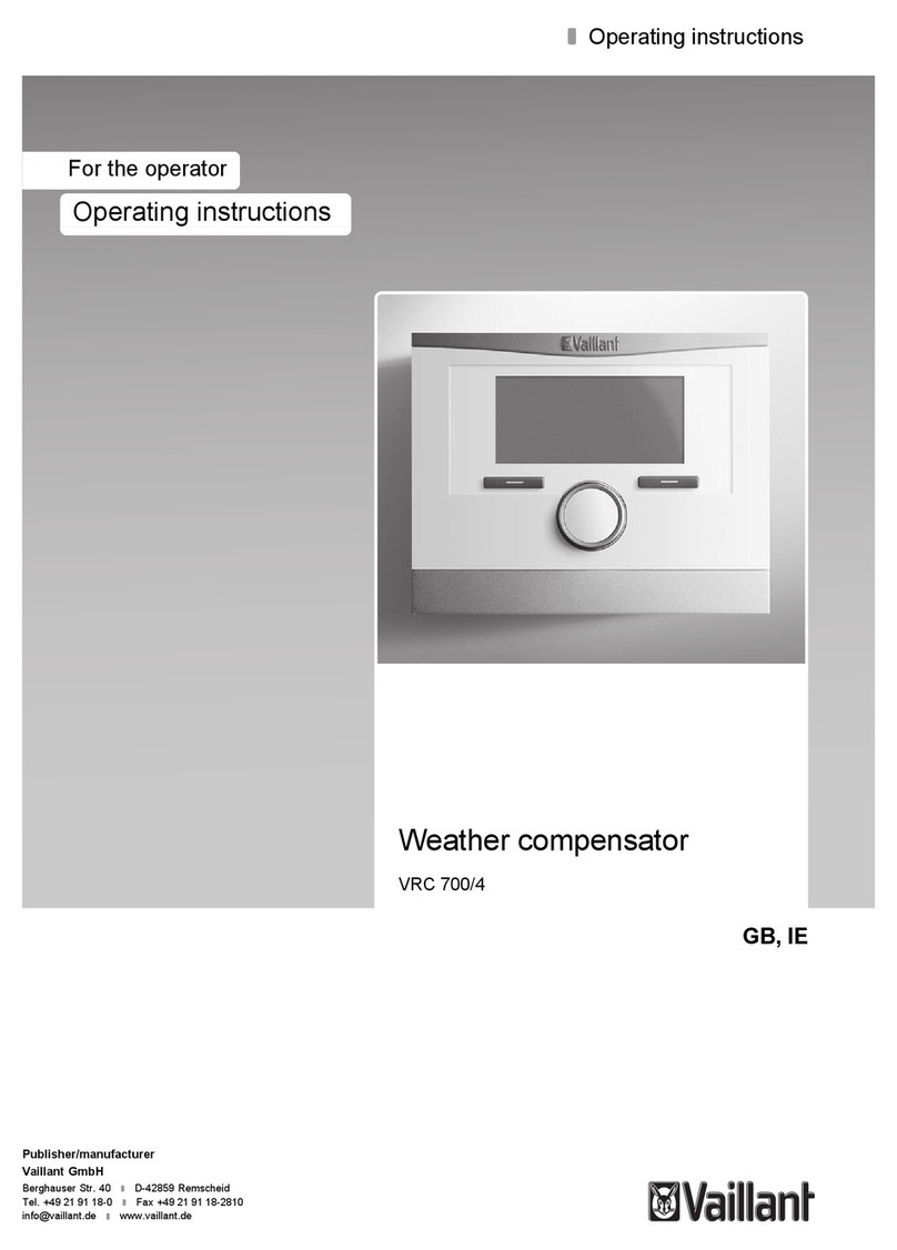 Vaillant VRC 700/4 operating instructions