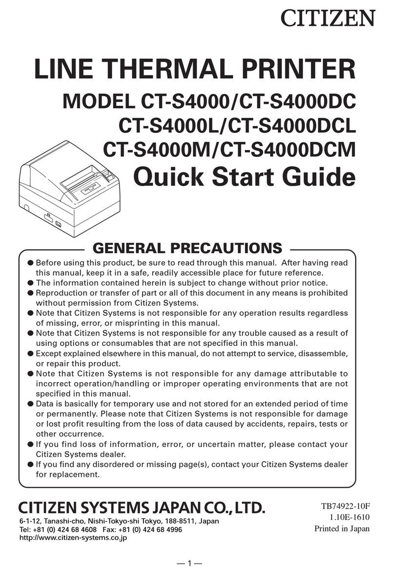 Citizen CT-S4000 User manual