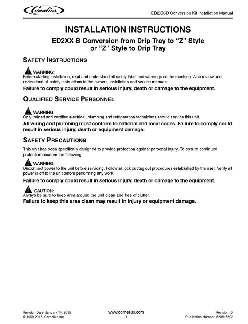 Cornelius ED2XX-B Series User manual