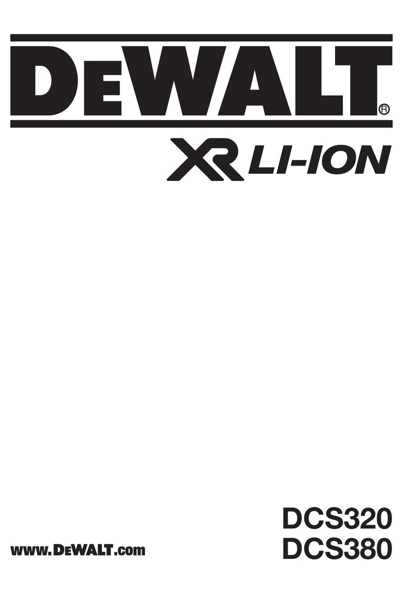 DeWalt XR Li-Ion DCS320 Original instructions